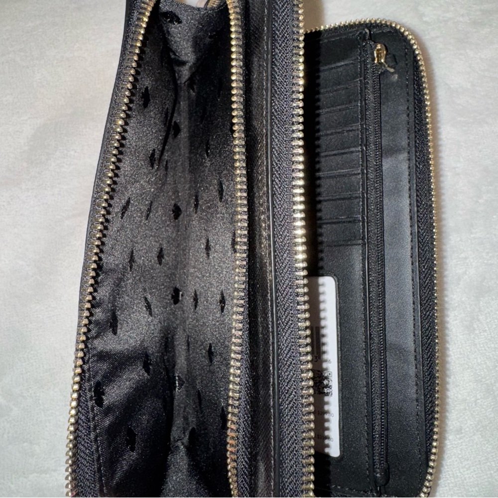 Kate Spade Two-Tone Leather Wristlet Clutch NEW - Picture 4 of 4
